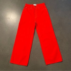 BDG High & Wide Neon Orange Jeans